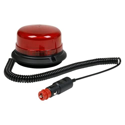 Image of Sealey 12V/24V SMD LED Warning Beacon with Magnetic Base - Red - WB954LEDR