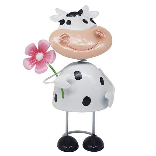 Image of Lesser & Pavey Bright Eyes Cow By Bright Eyes Home Decor Figurines & Ornaments For Home & Office | Decorative Accessories Statues For Indoor & Outdoor | Lovely Gifts for Women & Men