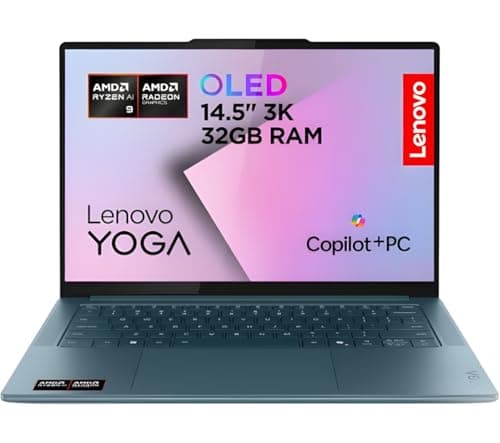 Image of Lenovo Yoga Pro 7 14ASP10 14.5" Laptop | AMD Ryzen AI 9 365 | 32GB RAM | 1TB SSD | 3K OLED Display | AMD Radeon Graphics | Windows 11 Home | Blue