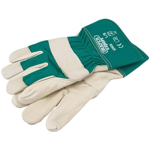 Image of Draper 82609 Large Premium Leather Gardening Gloves