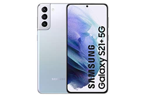 Image of Samsung Galaxy S21+ 5G Smartphone SIM Free Android Mobile Phone Phantom Silver 128GB (Renewed)