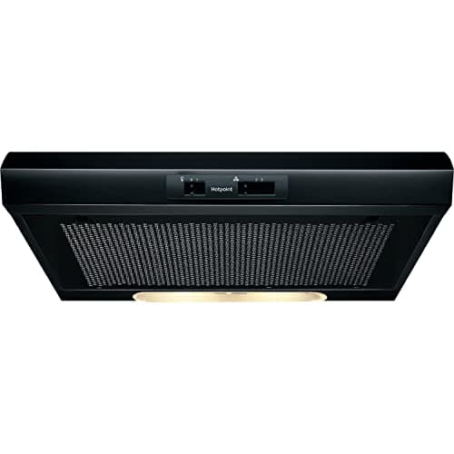 Image of Hotpoint 60cm Visor Cooker Hood - Black
