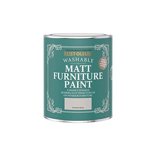 Image of Rust-Oleum Beige Furniture & Skirting Board Paint in Matt Finish - Portland Stone 750ml