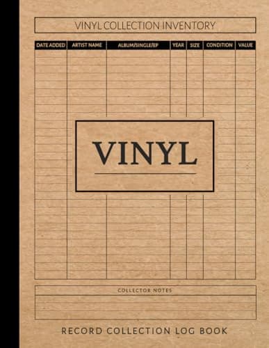Image of Vinyl Record Collection Log Book: Music Collector Journal. Note & Capture Every Song. Ideal for Collectors, DJ's, Musicians