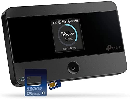 Image of TP-Link M7350 4G Cat4 LTE Mobile WiFi with O2 Data SIM Card Bundle