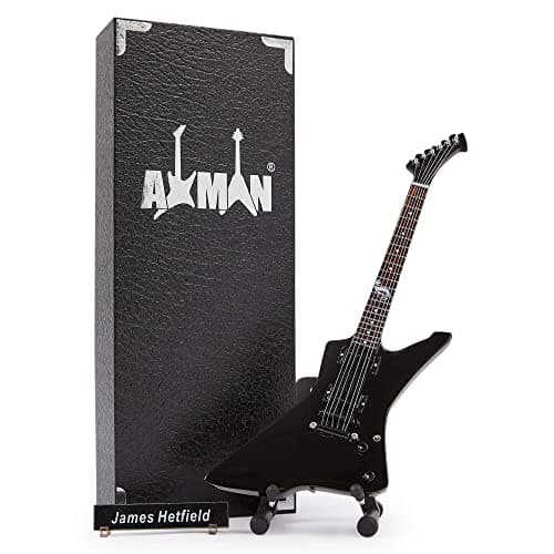 Image of James Hetfield: Black Snakebyte - Miniature Guitar Replica - Music GIfts