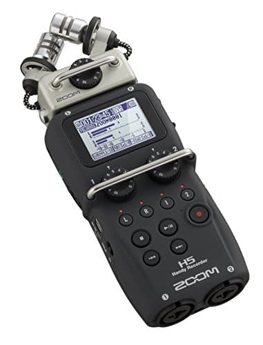 Image of Zoom H5 4-Track Portable Recorder for Audio for Video, Music, and Podcasting, Stereo Microphones, 2 XLR/TRS Inputs, USB Audio Interface, Battery Powered