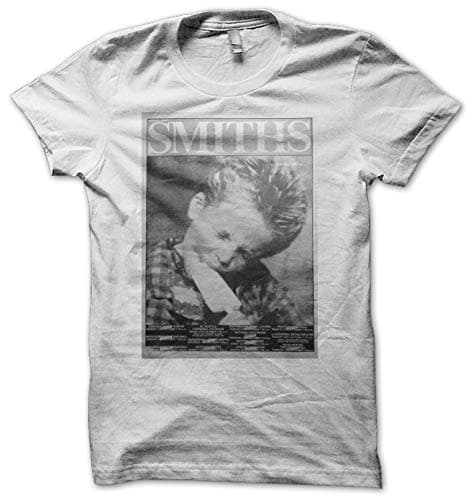 Image of Yohji's Tees Smiths Rare Tour Poster Art 1986 Men's Cotton T-Shirt S-XL (White, M)