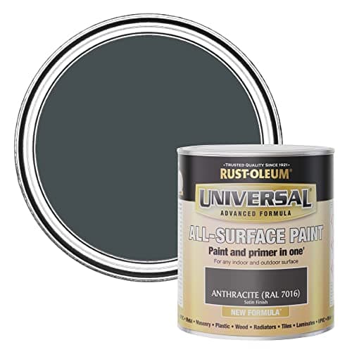 Image of Rust-Oleum Universal Paint & Primer Satin Anthracite 750ml