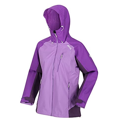 Image of Regatta Womens Birchdale Waterproof Jacket, Hyacinth/Purple Sapphire, Ladies Size 10