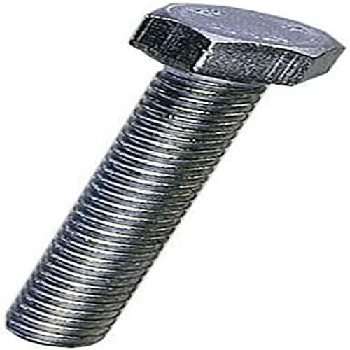 Image of Merriway BH02768 (4 Pcs) Steel Hex Head Bolts with Nuts M10 x 50mm Bright Zinc Plated - Pack of 4 Pieces