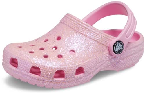 Image of Crocs Toddler Classic Glitter Clog 24-25 EU Flamingo, Flamingo, 8 UK Child
