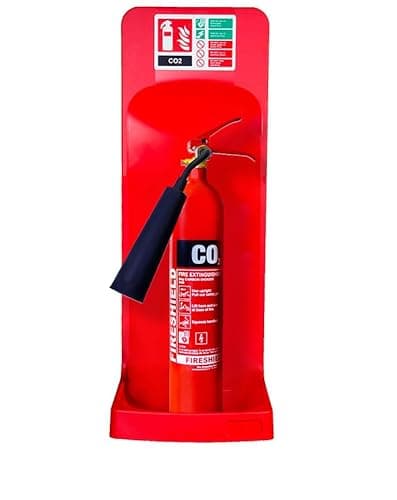 Image of Single Red Fire Extinguisher Stand - FireShield