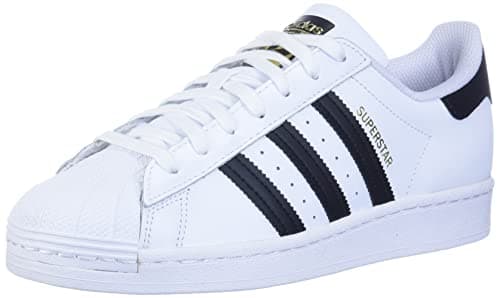 Image of adidas Men's Superstar Shoes Sneaker, White White Black, 8 UK