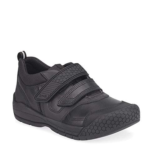 Image of Start-rite Strike Kids Shoes, Black Leather Boys School Shoes Sizes S7-L4 (8 UK Child)