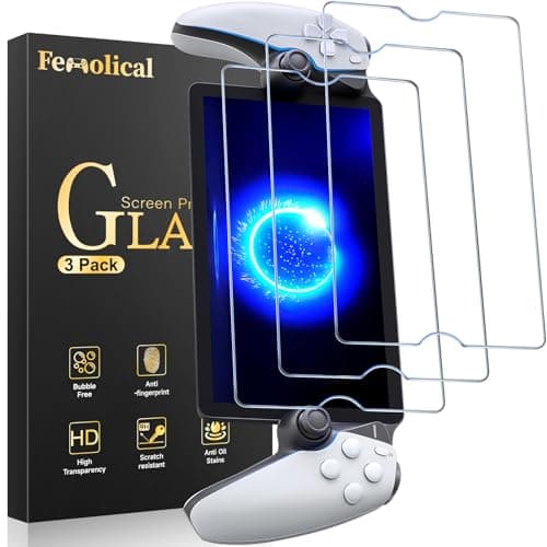 Image of Fenolical 3-Pack Screen Protector Tempered Glass for PlayStation Portal Remote Player 8 inch 2023, Transparent HD Clear Anti-Scratch Screen Protector for PlayStation PS Portal Remote 8.0'' Player