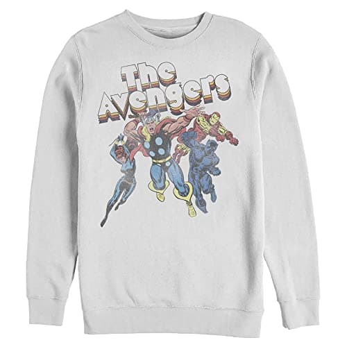 Image of Marvel Men's Avengers Sweatshirt, White, XXL