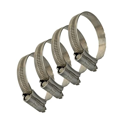 Image of JCS® Hi-Grip Stainless Steel hose clamps clips- Marine grade, 22-30mm x4