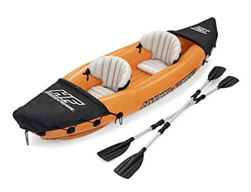 Image of Bestway Hydro Force Lite-Rapid Kayak, 2-Person Inflatable Kayak, Includes Pump, Oars and Detachable Seat, Orange