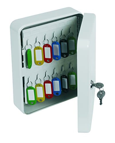 Image of Phoenix Safe Company Metal Safe Company 48 Hook Key Box with Lock - White