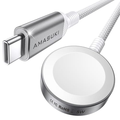 Image of 𝟐𝟎𝟐𝟔 𝐔𝐩𝐠𝐫𝐚𝐝𝐞𝐝 [5W Fast] for Apple Watch Charger USB C Fast Charging Magnetic Cable Portable Wireless Charging Compatible with iWatch Ultra 3/2 Series 11 10 9 8 7-3.3FT, for Charging Docks