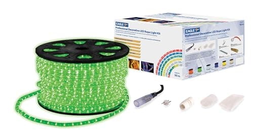 Image of Eagle Static LED Rope Light Kit With Wiring Accessories Kit 90m