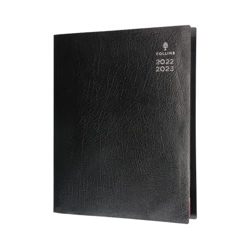 Image of Collins Leadership A4 Day to A Page Mid Year (Appts) Academic 2022-23 Diary - Graphite (CP6745-2223) - Student Journal Planner with diary, notes and timetables