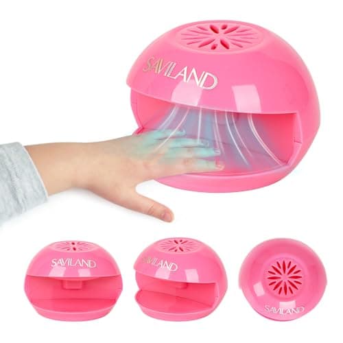 Image of SAVILAND Portable Air Nail Dryer: Safe Nail Fan Dryer for Regular Polish Quick Dry Mini Nail Polish Dryer Machine Teens Beginners Girls Nail Art Tool Gift Battery Operated