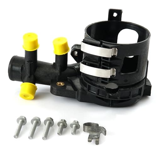 Image of ROBUST Water Outlet Fuel Filter Housing for Mercedes Benz C Class 2008-2021 E Class 2009-2016 6512006000 A6512003900 A6512001556 6512001556