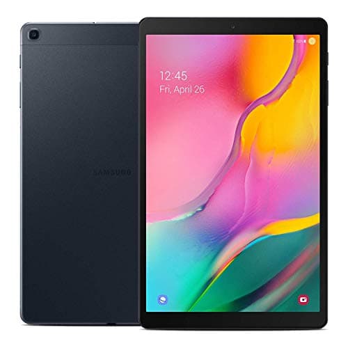 Image of Samsung Galaxy Tab A 10.1" (2019, WiFi + Cellular) Full HD Corner-to-Corner Display, 32GB 4G LTE Tablet & Phone (Makes Calls) GSM Unlocked SM-T515, International Model (32 GB, Black)