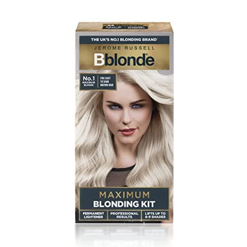 Image of Jerome Russell Bblonde Blonding Kit, Permanent Lightener, Permanent Blonde Bleach Hair Dye, Professional Results, With Avocado Oil, Lifts 8-9 levels – Blonding Kit No 1