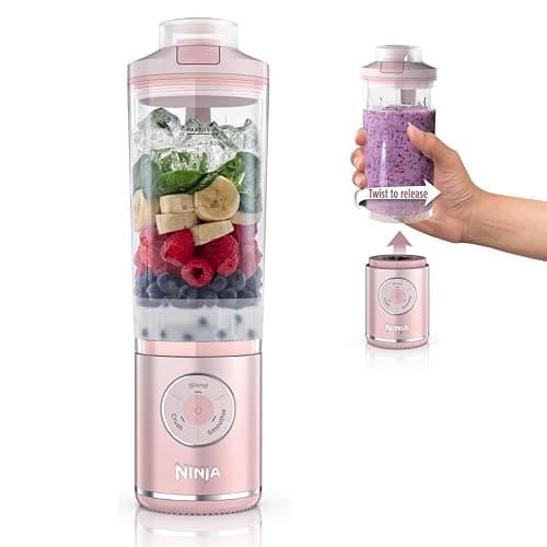 Image of Ninja Blender, Blast Max, Cordless Personal Blender for Smoothies, Frozen Drinks, Ice Crush, 22 oz. Removable Tray, Leak-Proof Lid, BPA Free, Dishwasher Safe, Auto-iQ Technology,
