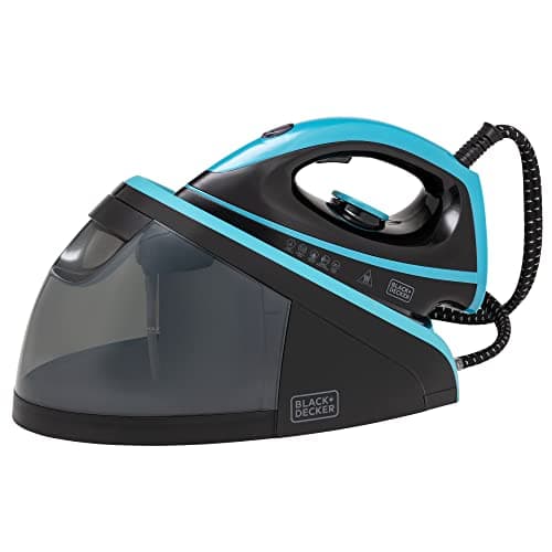 Image of BLACK+DECKER BXSS22009GB Steam Station, 2800W, 1.5L, Black and Aqua