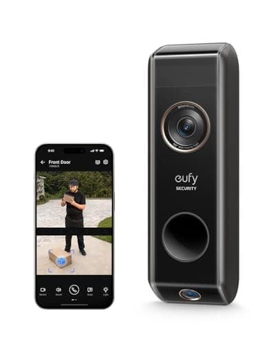 Image of eufy Security Video Doorbell Dual Camera S330 (Battery-Powered) Add-on, 2K HD Video Doorbell with Package Detection, Family Recognition, No Monthly Fee, Requires HomeBase S380/S280 (Not Included)