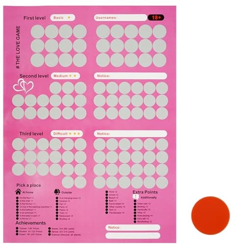 Image of NZWBSHSSP Valentines Day Scratch Off Poster Funny Love Game Scratch Off Poster 100 Things on Date Night Couple Dating Scratch Off Poster Date Night Challenge Scratch Off Poster for Couples(Rose red)