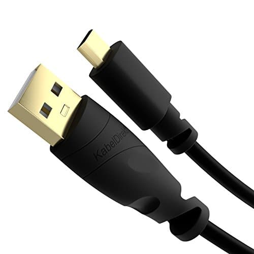 Image of KabelDirekt – 1.5m Micro USB Cable (USB 2.0 Synch & Charge Cable, black) TOP Series