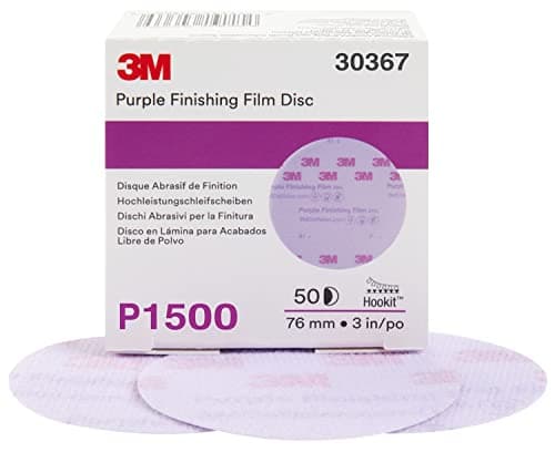 Image of 3M 30367 Hookit Purple 3 P1500 Grit Finishing Film Disc by 3M