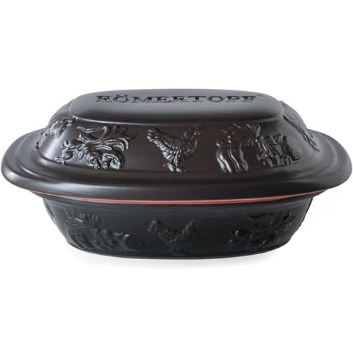 Image of Römertopf Rustico Roasting Dish for 1 Person - 1.2 Litre Casserole Dish with Ceramic Lid - For Stewing, Roasting and Steam Cooking - Oven-Safe