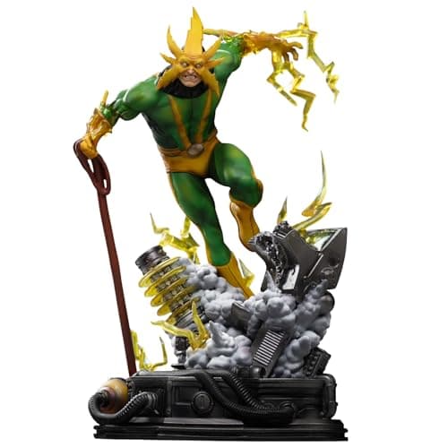 Image of Iron Studios Collectible Statue Art Scale 1/10 Electro Spider Man vs Villains Diorama BDS Polystone Resin Multicolor