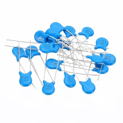 Image of PATIKIL 0.1nf 1kv High Voltage Ceramic Capacitor, 20 Pcs Ceramic Chip Capacitor Assortment Kit for DIY Power Filters Supply Circuits Sensor Equipment, Blue