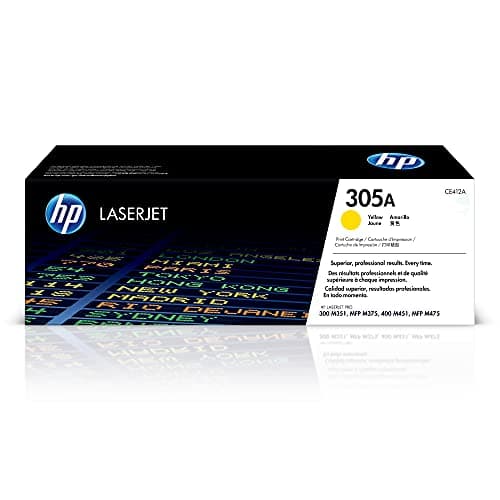 Image of HP CE412A 305A Original LaserJet Toner Cartridge, Yellow, Single Pack