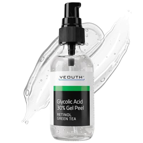 Image of YEOUTH Glycolic Acid Peel for Face, At Home Exfoliator Aha 30% Glycolic Acid Face Peel with Retinol, Designed to Refresh & Smooth the Appearance of Skin 30ml
