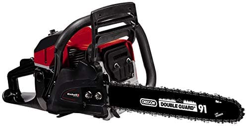 Image of Einhell 50cc Petrol Chainsaw, Orefon Bar and Chain, Quick Start, Auto Chain Lubrication, Kickback Protection, GC-PC 2040 I Cordless Chain Saw, Blade Cover and Fuel Mixing Bottle, Red, 40 cm