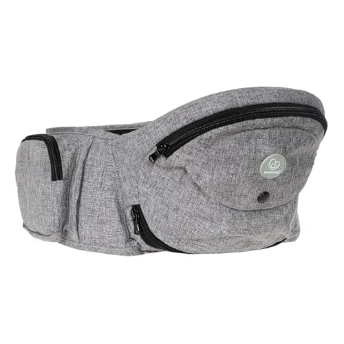 Image of Dreambaby Up & Go Baby Hip Seat Carrier – Lightweight Toddler Holder with Storage Pockets, Ergonomic Design, Wide Adjustable Waistband – Suitable for Children 3.5-18kgs