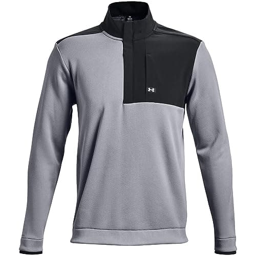 Image of Under Armour Mens Storm Sweater Fleece Half Zip Steel/White XL