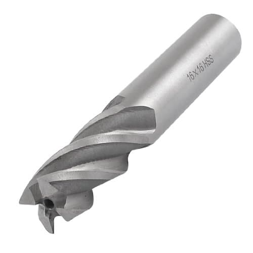 Image of Sourcingmap 16mm Cutting Diameter 16mm Shank 4 Flutes HSS End Mill Milling Cutter