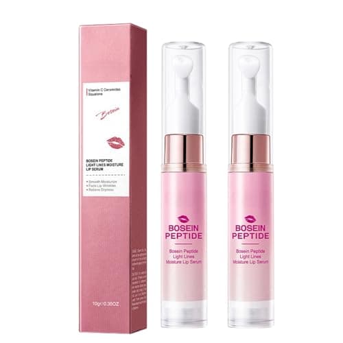 Image of 2PCS Peptide Lip Balm,Peptide Lip Plumper Serum Plumping&Hydrating Formula,Mini Plumping Lip Gloss Set for Dry Care,Plumping Lip Balm,Bosein Moisturiser for Dry Lips Reduces Lip Lines,Wrinkles