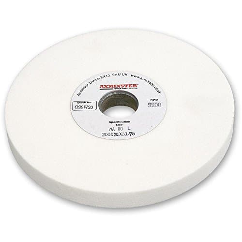 Image of Axminster Grinding Wheel Aluminium Oxide White - 150 x 20 x 31.75mm 100G
