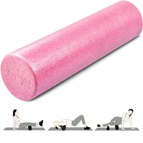 Image of Yes4All EPP Exercise Foam Roller – Extra Firm High Density Foam Roller – Best for Flexibility and Rehab Exercises (24 inch, Fuschia Rose)
