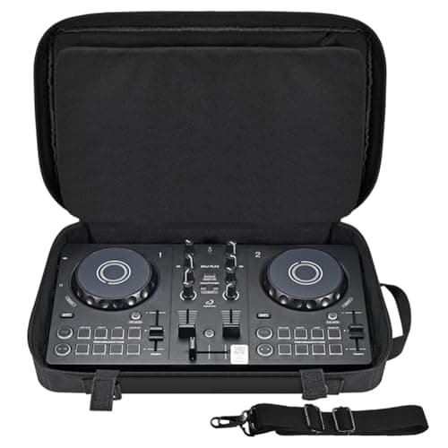 Image of TheJuns DJ Controller Carrying Case for Pioneer DDJ-200/DDJ-WeGO4, for AlphaTheta DDJ-FLX 2, for Hercules Inpulse 200/200 MK2 Portable DJ Controller Travel Bag with Shoulder Strap